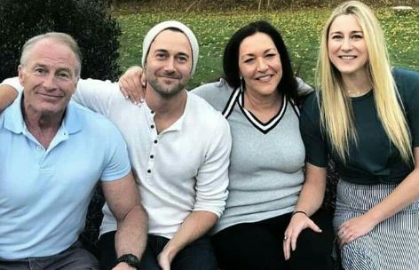 Ryan Eggold with his beautiful family